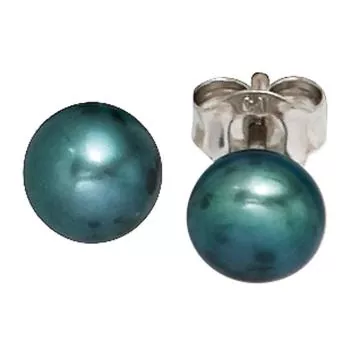 Ohrstecker 925 Silber 2 Süßwasserperlen Perlen Ohrringe