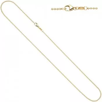 Kugelkette aus 585 Gelbgold 1,5 mm 45 cm Halskette