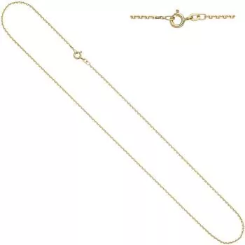 60 cm lange diamantierte Ankerkette aus 333 Gelbgold