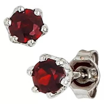 Silberne Ohrstecker mit Granaten