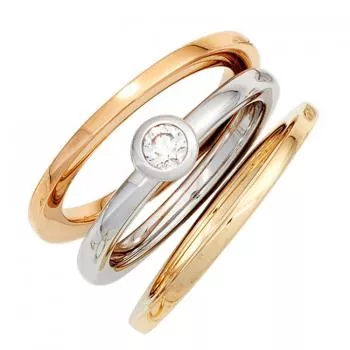 Damen Ring 585 Gold Gelbgold