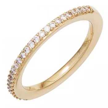 Damen Ring 585 Gold Gelbgold 26 Diamanten 0,21ct. Goldring