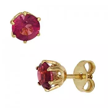 Ohrstecker aus Gelbgolde mit Turmaline