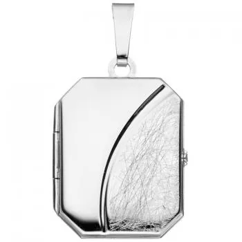 Achteckiges Medaillon aus Silber