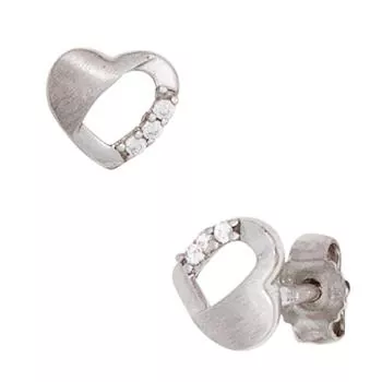 Ohrstecker aus Silber Herz
