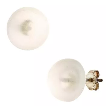 Silberne Ohrstecker mit 2 Bergkristallen