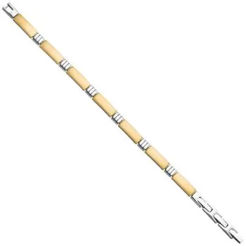 21 cm langes Armband aus Edelstahl goldfarben beschichtet