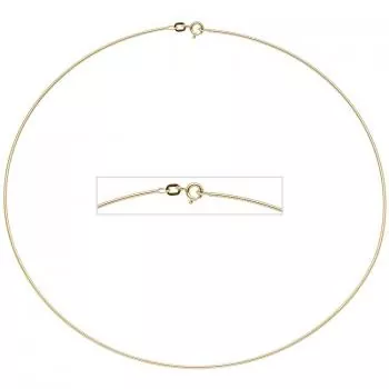 45 ca. langer Halsreif aus Silber vergoldet