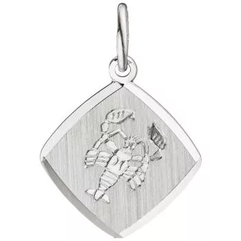 Anhänger Sternzeichen Krebs aus 925 Sterling Silber teilmattiert
