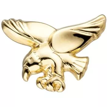Einzelohrstecker Adler aus 585 Gold Gelbgold Einzelohrring