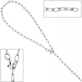 Fußkettchen Fußkette 925 Sterling Silber 27 cm variabel verkürzbar