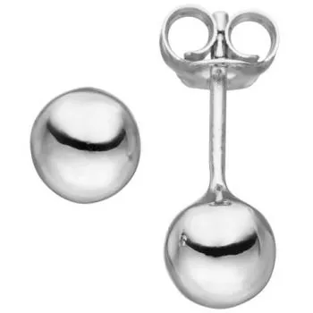 Kugel Ohrstecker aus 925 Silber Ohrringe