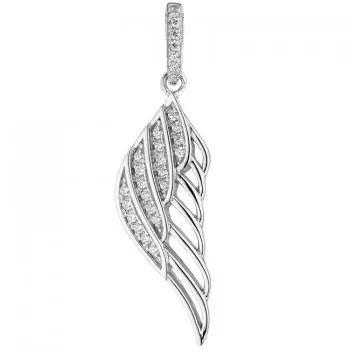 Anhänger Flügel aus 925 Silber mit Zirkonia