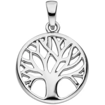 Schmuck-Set Baum Lebensbaum 925 Silber Armband Anhänger Kette 38 cm