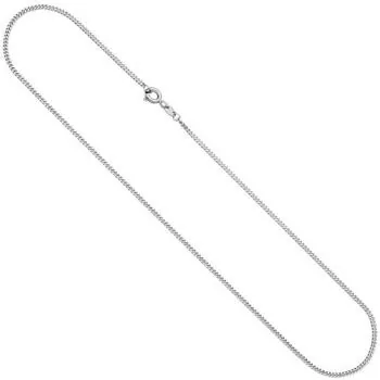 Panzerkette 333 Gold Weißgold 1,7 mm 42 cm Kette Halskette Weißgoldkette