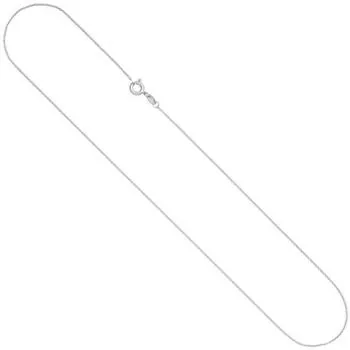 Ankerkette rund 333 Weißgold 40 cm Kette Halskette Federring