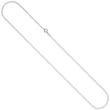 Ankerkette weit 333 Gold Weißgold 2,0 mm 50 cm Halskette