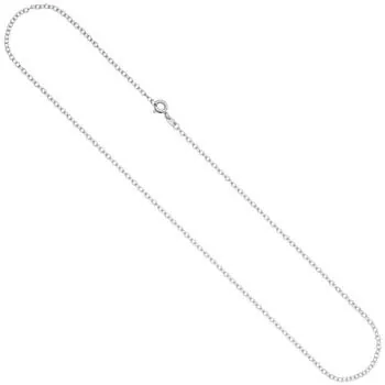 Ankerkette weit 585 Weißgold 2,0 mm 50 cm Halskette Weißgoldkette
