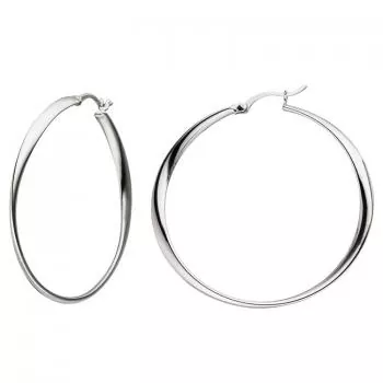 Creolen 925 Sterling Silber 44,4 mm Ohrringe Silbercreolen