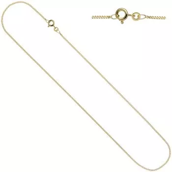 Schmuck-Set 333 Gold Gelbgold Perlen Zirkonia Ohrringe und Kette 42 cm