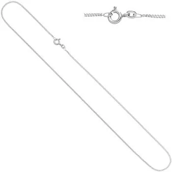 Schmuck-Set Knoten 585 Gold Weißgold 3 Diamanten Ohrringe und Kette 45 cm