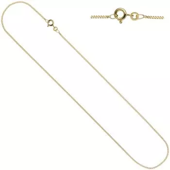 Schmuck-Set 333 Gold Gelbgold mit Zirkonia Ohrringe und Kette 45 cm