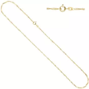 Schmuck-Set 585 Gelbgold 3 Amethyste lila violett Ohrringe und Kette 45 cm