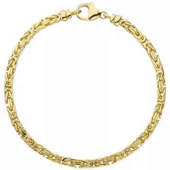 Königsarmband 333 Gold Gelbgold 19 cm Armband Goldarmband