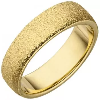 Damen Ring 925 Sterling Silber gold mit Struktur