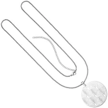 Collier Kette mit Anhänger Edelstahl 80 cm Karabiner
