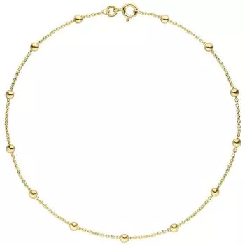 Fußkettchen Fußkette 333 Gold Gelbgold 25 cm Goldkette Karabiner