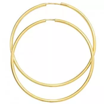 Creolen 585 Gold Gelbgold 46,7 mm Ohrringe Goldohrringe