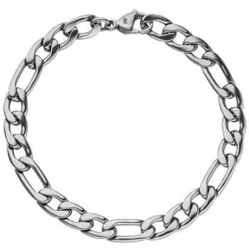Figaroarmband Edelstahl 21 cm Armband