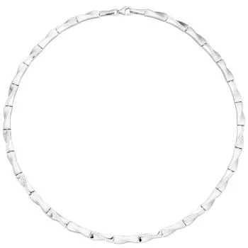 Collier Halskette 925 Silber 154 Zirkonia 45 cm 5,3 mm breit Kette