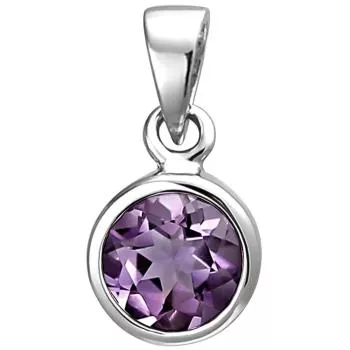 Anhänger 925 Sterling Silber 1 Amethyst lila violett
