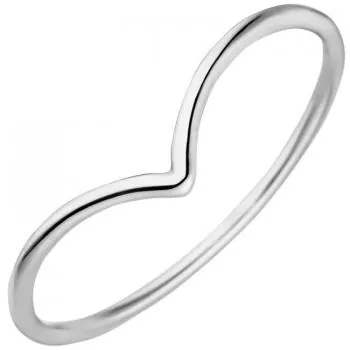 Damen Ring schmal 585 Gold Weißgold, Weißgoldring