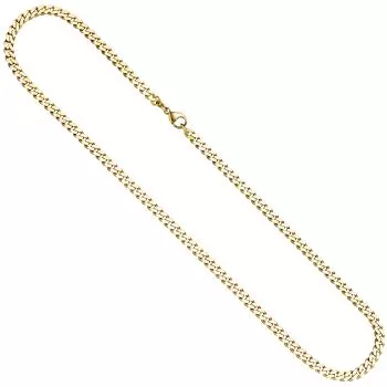 Panzerkette 333 Gold Gelbgold 4,6 mm 60 cm Kette Halskette