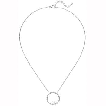 Collier Halskette mit Anhänger Edelstahl 1 Süßwasser Perle 50 cm