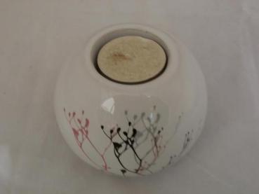 Teelichthalter Kugel aus Keramik, 8,5 cm