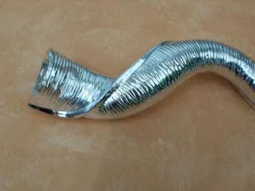 Deko-Antilopenhorn in Silber