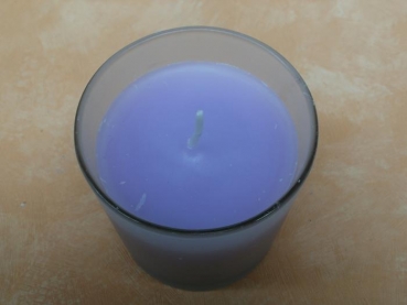 Lavendel-Duftkerze im Glas