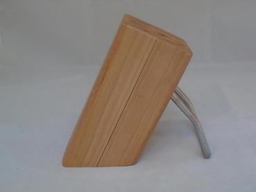 Messerblock aus Holz und Metall
