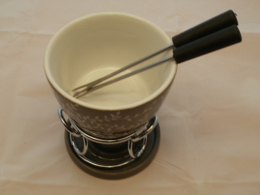 Fondue Set Metall Keramik I