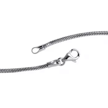 Schlangenkette 585 Weißgold 1,6 mm 45 cm Gold Kette Halskette