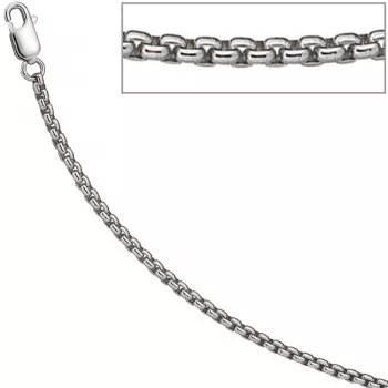 Venezianerkette aus 925 Sterling Silber 2,5 mm 45 cm Karabiner
