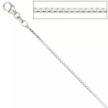 Venezianerkette 925 Sterling Silber 1,2 mm 45 cm Halskette Karabiner