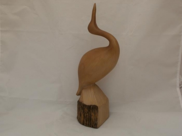 Vogel-Figur in geschnitzter Holz-Optik