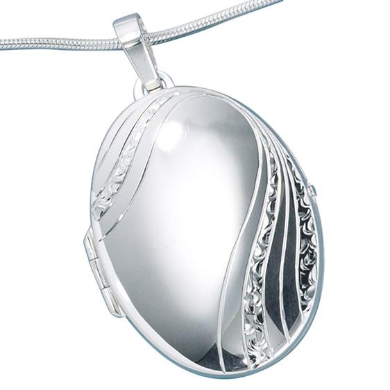 Medaillon oval aus Silber günstig bei dekodor