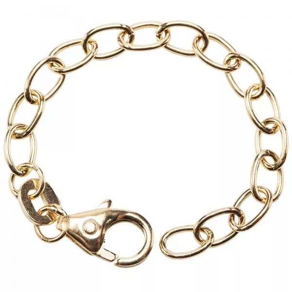 Verlängerungskette 333 Gelbgold 7 cm Karabiner Kettenverlängerung