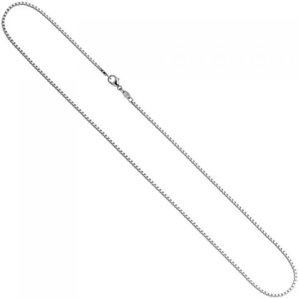Venezianerkette 585 Weißgold 1,5 mm 40 cm Gold Kette Halskette Weißgoldkette